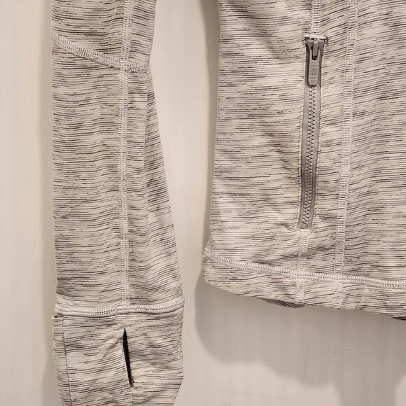 Lululemon Define Jacket Women's Size 6 Light Gray We Are From Space Pattern - Picture 3 of 13